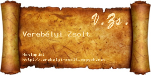 Verebélyi Zsolt névjegykártya